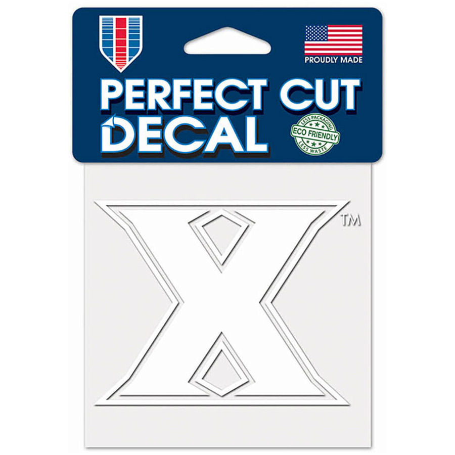 Xavier University Musketeers - 4x4 White Die Cut Decal