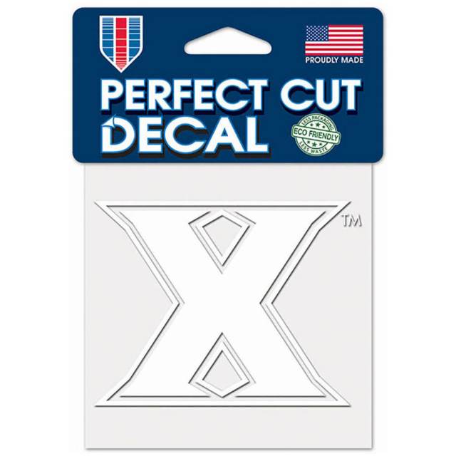 Xavier University Musketeers - 4x4 White Die Cut Decal
