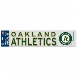 Oakland Athletics A's - 4x16 Die Cut Decal