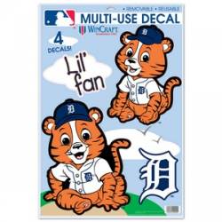 Detroit Tigers Lil Fan Mascot - Set of 4 Ultra Decals