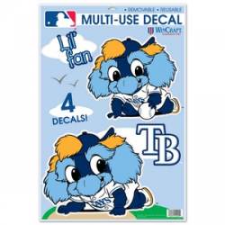 Tampa Bay Rays Lil Fan Mascot - Set of 4 Ultra Decals