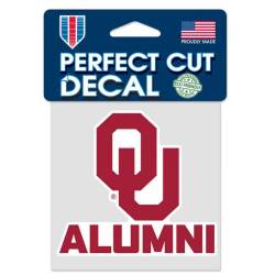 Oklahoma Sooners Alumni - 4x4 Die Cut Decal
