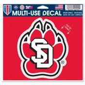University Of South Dakota Coyotes 2012 Logo - 4x4.5 Die Cut Ultra Decal