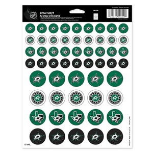 Dallas Stars - 8.5x11 Sticker Sheet