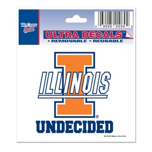 University Of Illinois Fighting Illini Undecided - 3x4 Ultra Decal at ...