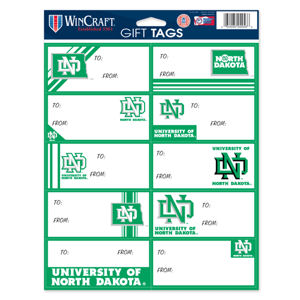Und Sticker University Of North Dakota Fighting Sioux Logo - Sheet of 10 Gift Tag ...