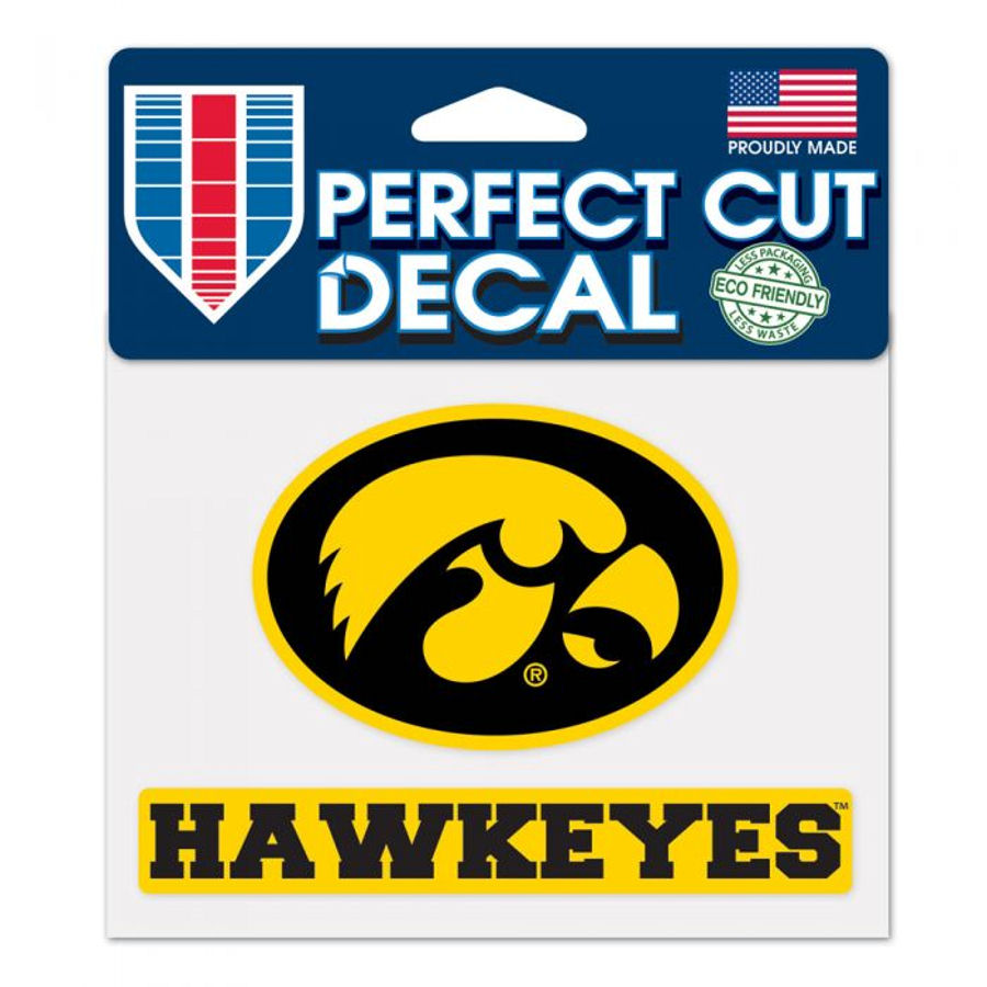 University Of Iowa Hawkeyes 4x5 Die Cut Decal at Sticker Shoppe