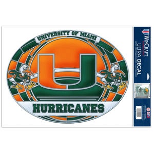 thumbnail image 2 of Miami Hurricanes 'The U' Decal – Vinyl Sticker For Car, Laptop, Cooler 2 of 6