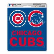 Chicago Cubs Sticker Sheet of 3