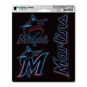Miami Marlins - Set Of 3 Sticker Sheet