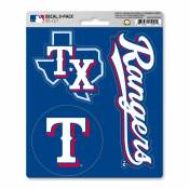 Texas Rangers - Set Of 3 Sticker Sheet