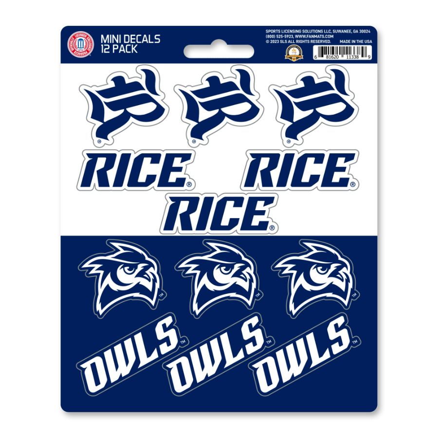 Rice University Owls Double Walled Soft Touch Tumbler, Design