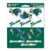 Tulane University Green Wave Sticker Sheet of 12