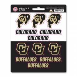University Of Colorado Buffaloes - Set Of 12 Sticker Sheet