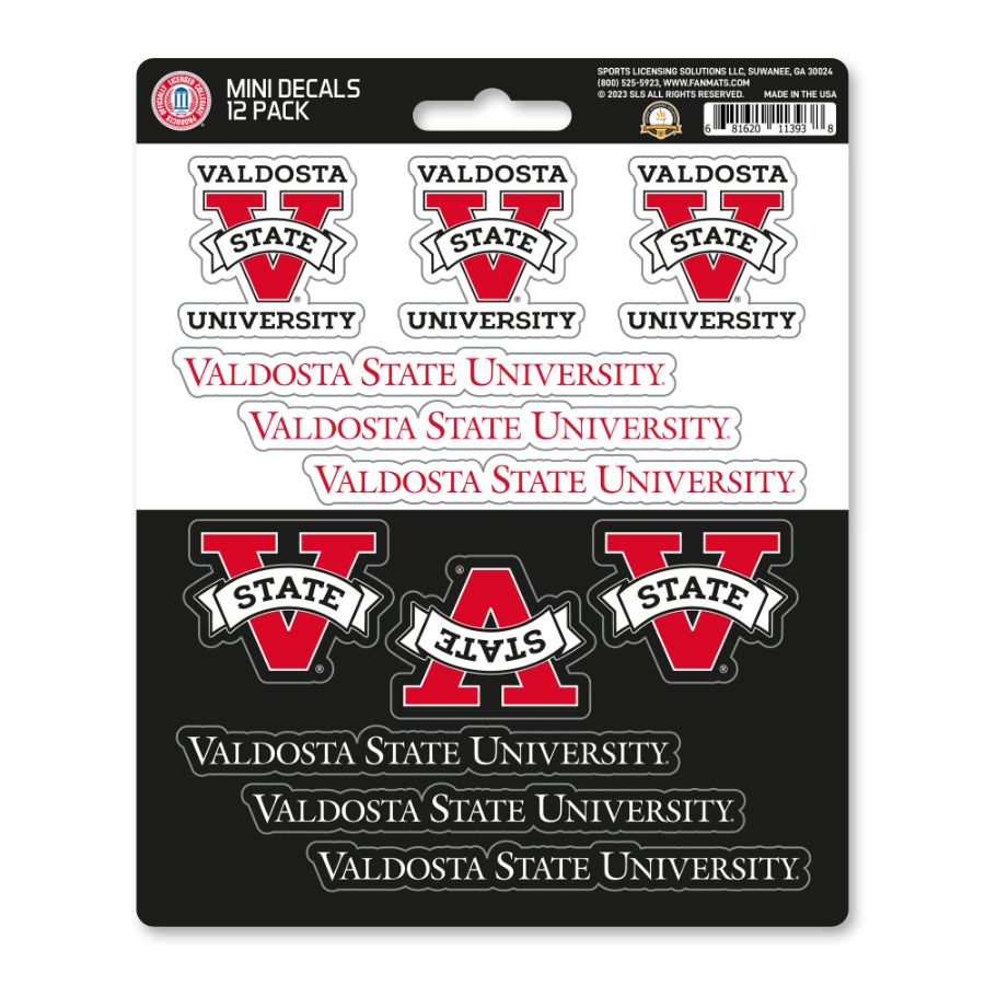 Valdosta State University Blazers Set Of 12 Sticker Sheet at Sticker