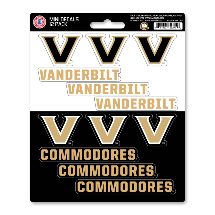 Vanderbilt Set Of 12 Sticker Sheet at Sticker Shoppe