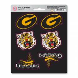 Grambling State University Tigers - Set Of 6 Sticker Sheet