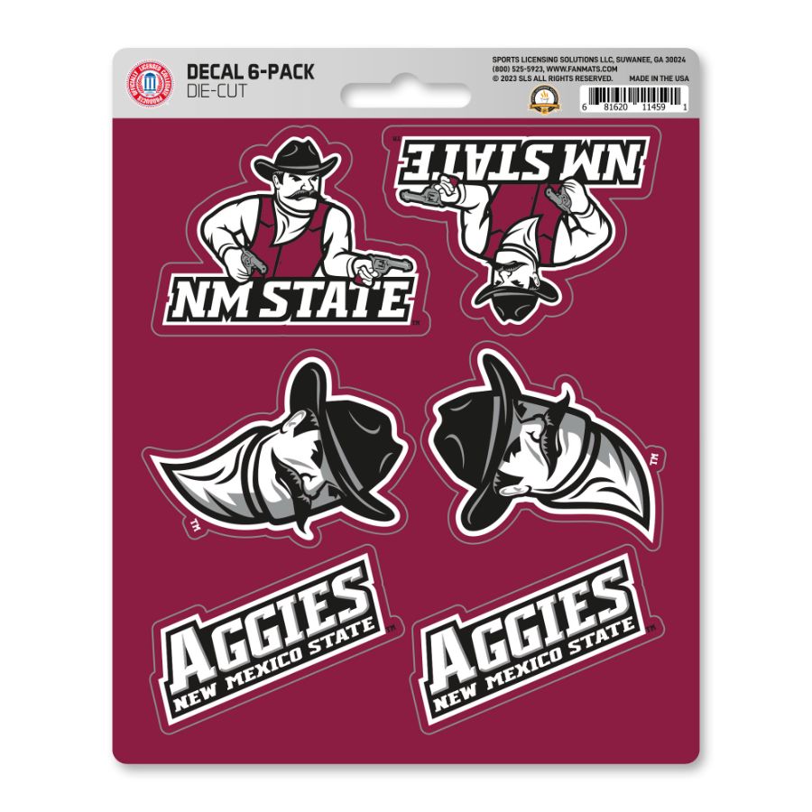 New Mexico State University Aggies - Set Of 6 Sticker Sheet