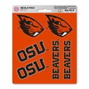 Oregon State University Beavers - Set Of 6 Sticker Sheet