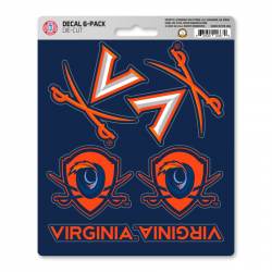 University Of Virginia Cavaliers - Set Of 6 Sticker Sheet