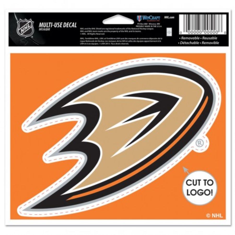 Anaheim Ducks - 4.5x5.75 Die Cut Multi Use Ultra Decal