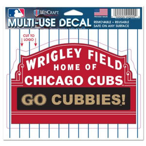Chicago Cubs Wrigley Field - 4.5x5.75 Die Cut Ultra Decal