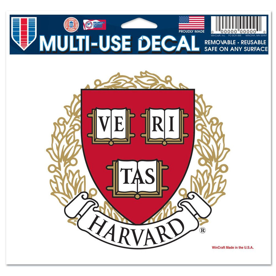 Harvard College Crimson 5x6 Ultra Decal at Sticker Shoppe