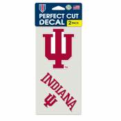 Indiana University Hoosiers - Set of Two 4x4 Die Cut Decals