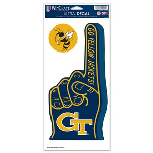 Georgia Tech Yellow Jackets - Finger Ultra Decal 2 Pack