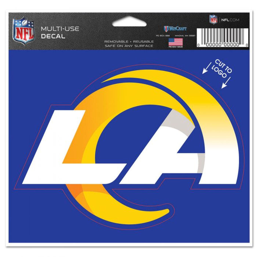 Los Angeles Rams 2020 Logo - 4.5x5.75 Die Cut Ultra Decal at Sticker Shoppe