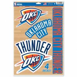 Oklahoma City Thunder - Set of 4 Ultra Decals