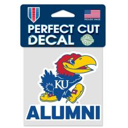 Kansas Jayhawks Alumni - 4x4 Die Cut Decal
