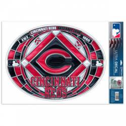Cincinnati Reds - Stained Glass 11x17 Ultra Decal