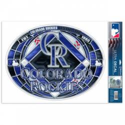 Colorado Rockies - Stained Glass 11x17 Ultra Decal