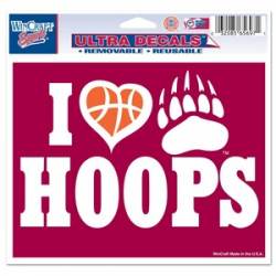 I Love University Of Montana Grizzlies Hoops - 5x6 Ultra Decal
