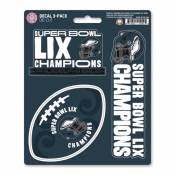 Philadelphia Eagles Super Bowl 59 LIX Champions - Set Of 3 Sticker Sheet