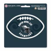 Philadelphia Eagles Football Shaped Super Bowl LIX 59 Champions - Vinyl Sticker