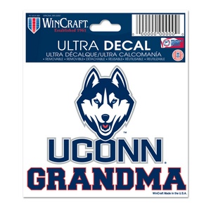 University Of Connecticut UCONN Huskies Grandma - 3x4 Ultra Decal