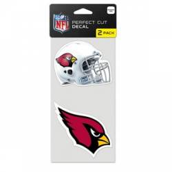 Arizona Cardinals - Set of Two 4x4 Die Cut Decals