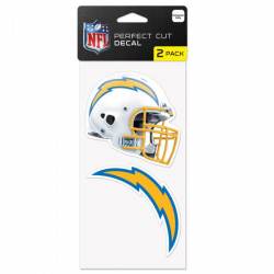Los Angeles Chargers 2020 Logo - Set of Two 4x4 Die Cut Decals