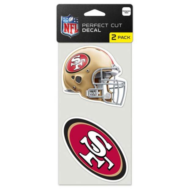 San Francisco 49ers - Set of Two 4x4 Die Cut Decals