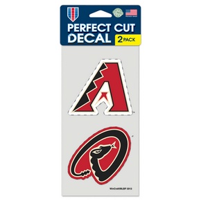 Arizona Diamondbacks - Set of Two 4x4 Die Cut Decals