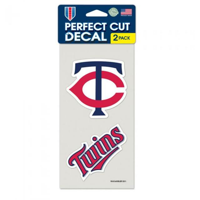 Minnesota Twins - Set of Two 4x4 Die Cut Decals