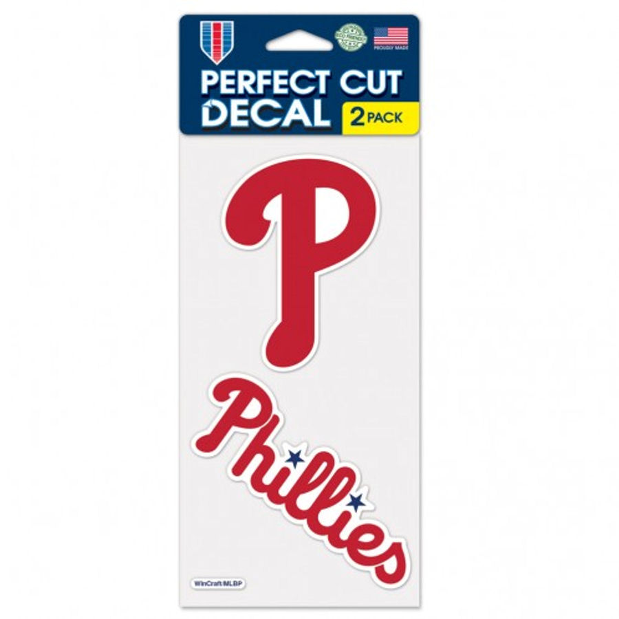 Philadelphia Phillies - Set of Two 4x4 Die Cut Decals
