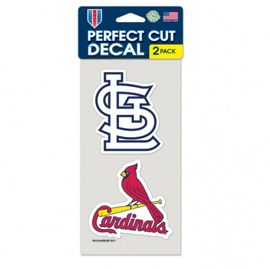 St. Louis Cardinals Set of Two 4x4 Die Cut Decals at Sticker Shoppe