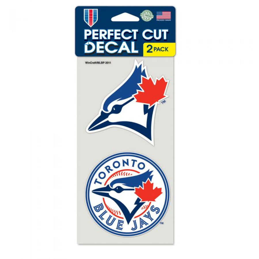 Toronto Blue Jays - Set of Two 4x4 Die Cut Decals