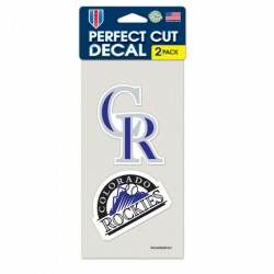 Colorado Rockies - Set of Two 4x4 Die Cut Decals