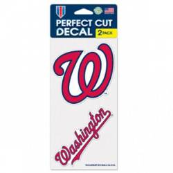 Washington Nationals - Set of Two 4x4 Die Cut Decals
