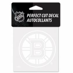 Boston Bruins Logo - 4x4 White Die Cut Decal