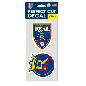 Real Salt Lake - Set of Two 4x4 Die Cut Decals